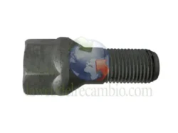 Tornillo individual cónico 12x125 hexágono 17 Largo 19. Geomet gris.