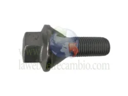Tornillo individual cónico 14x150 hexágono 19 Largo 28. Geomet gris.